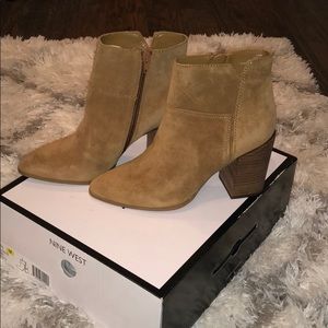 Tan heeled boots brand new!
